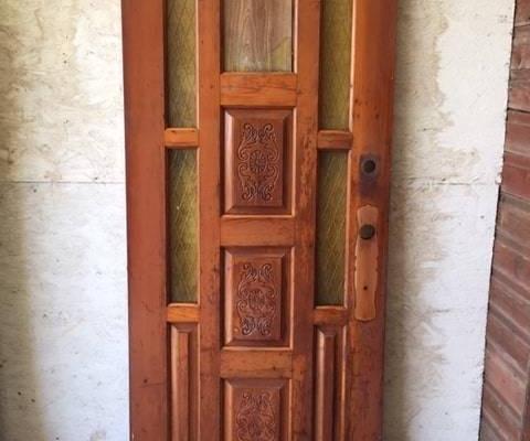 Vintage exterior glazed single door