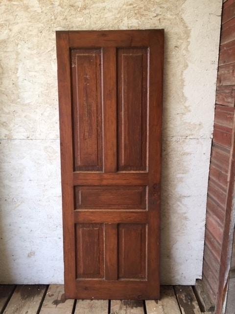 IC1340 - Single Solid Interior Five Panel Antique Door ...