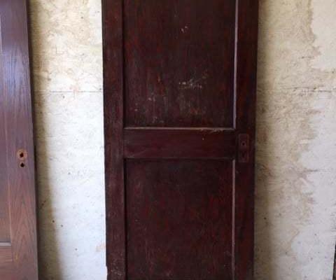 Two panel solid antique interior door