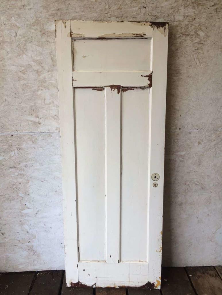 Three panel antique door
