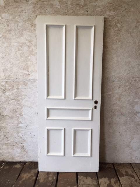 Antique solid exterior door