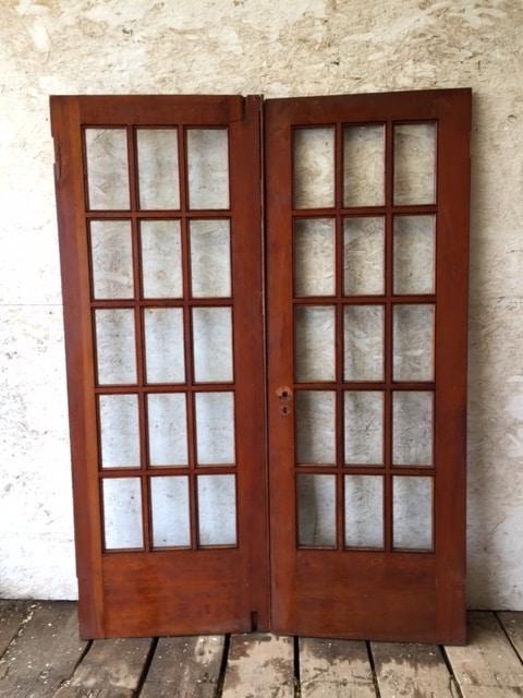 Ic1410 Pair Of Antique Interior French Doors 27 5 X 38 375 Inches Each