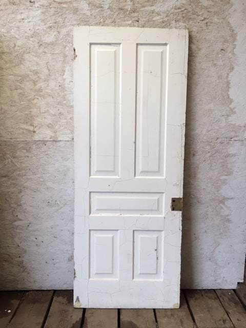 Solid single interior antique door