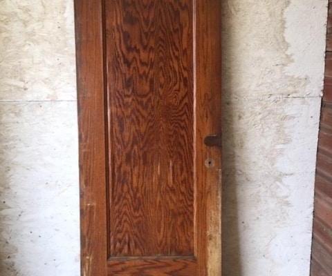 Antique single solid interior door