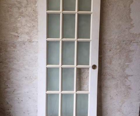 Single glazed French antique interior door