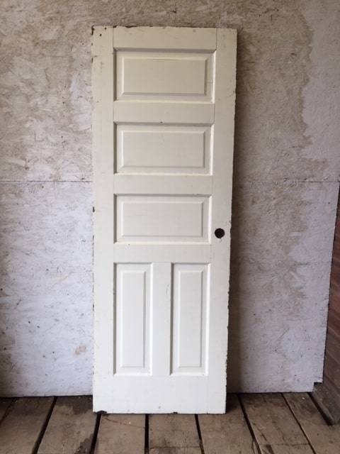 Ic1439 Antique Five Panel Single Solid Interior Door 28 X 78 Inches