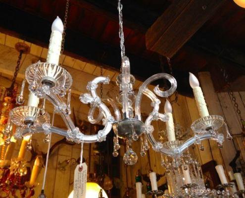 European Antique Crystal Chandelier