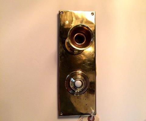 Rare antique doorbell and speaker tube