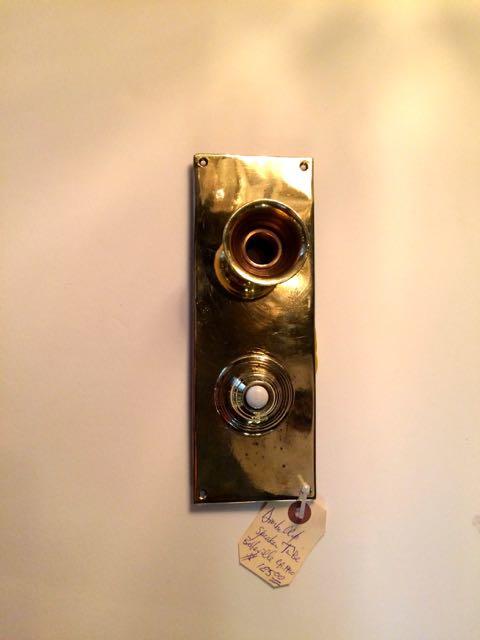 Rare antique doorbell and speaker tube