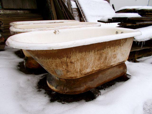 Vintage pedestal tubs in several sizes