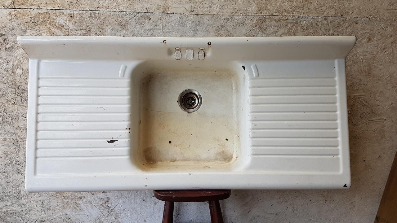 Ic3130 Antique Double Drain Steel Kitchen Sink Legacy Vintage Building Materials Antiques