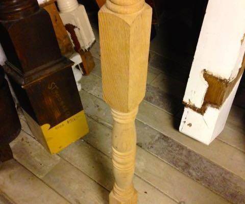 Vintage oak newel posts