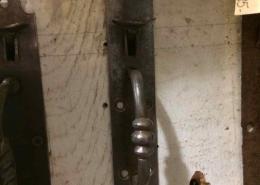 Unique antique Norfolk thumb latch set