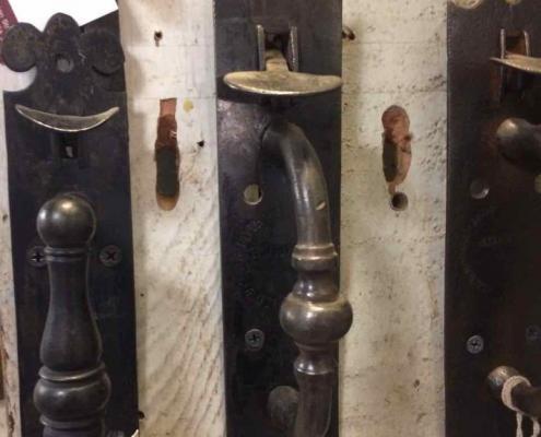 Antique Norfolk thumb latch set