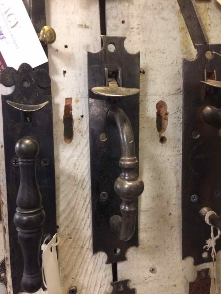 Antique Norfolk thumb latch set