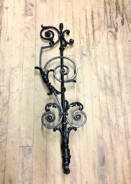 24 matching antique cast iron balusters