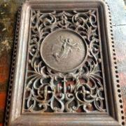 Cast iron antique wall grate